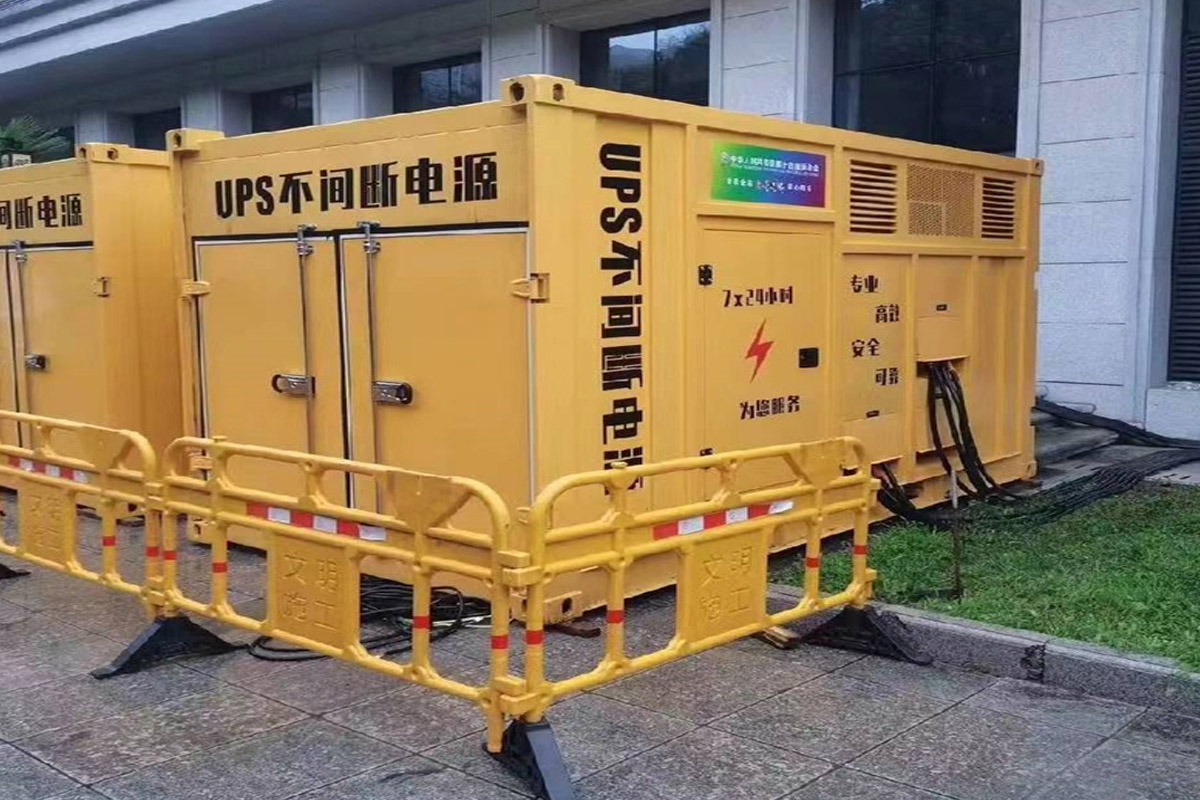 莒县发电机租赁施工现场